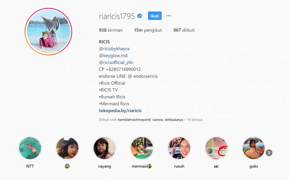 Instagram/@riaricis1795