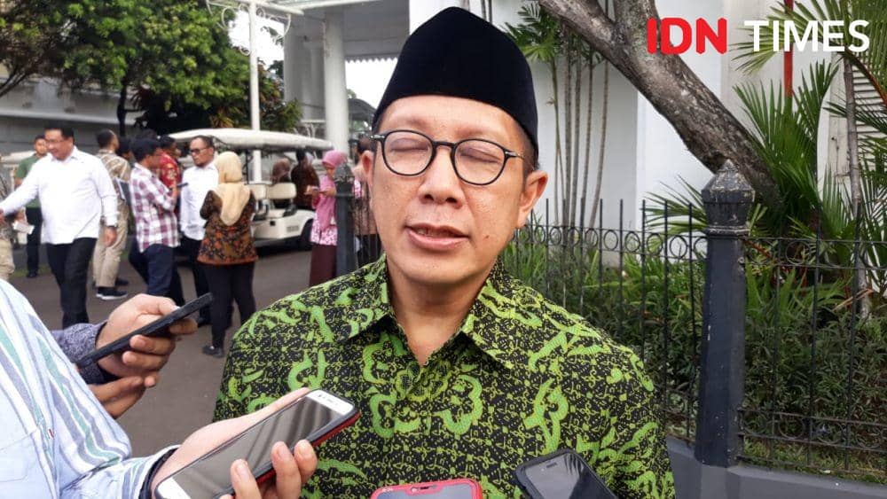 Mantan Menteri Agama, Lukman Hakim Saifudin, kala ditemui awak media di Istana Negara (8/7) lalu. IDN Times/Teatrika Handiko Putri
