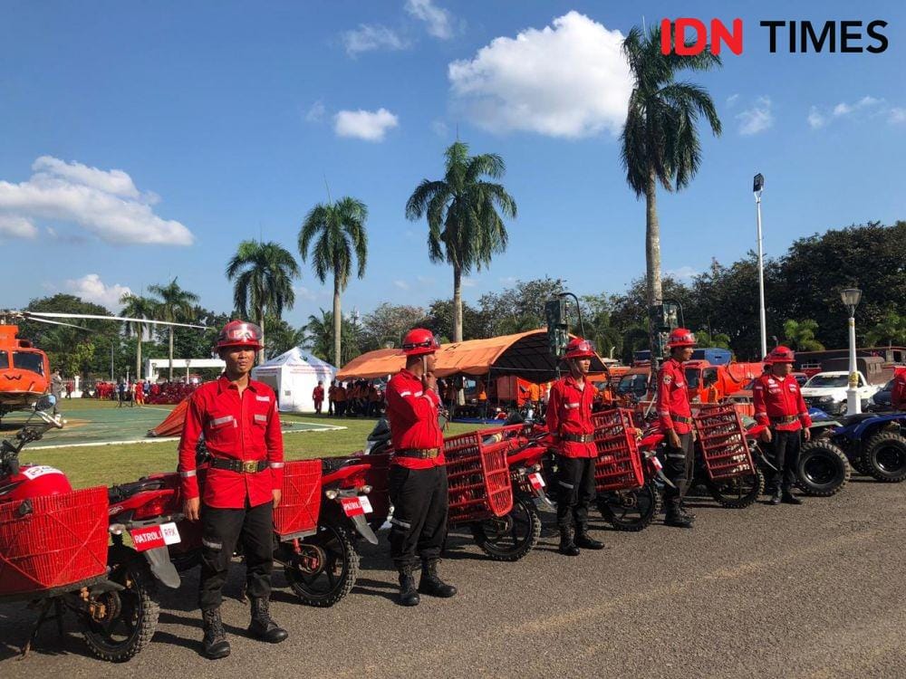 Kesiapan tim BPBD dalam penanggulangan bencana di Sumsel (IDN Times/Rangga Erfizal)