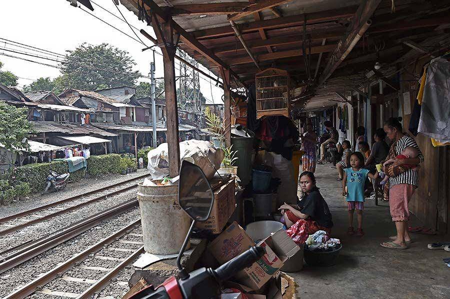 (Ilustrasi keadaan warga miskin di Indonesia) ANTARA FOTO/Galih Pradipta