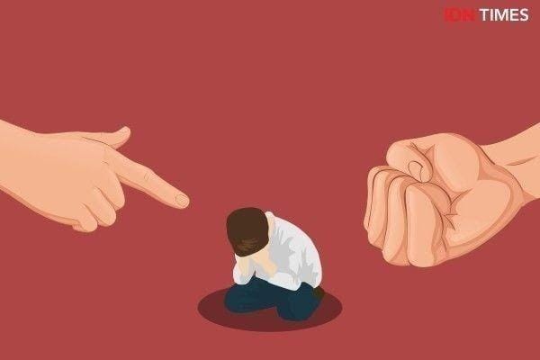 Ilustrasi tindak kekerasan yang terjadi pada anak. (IDN Times/Sukma Shakti)