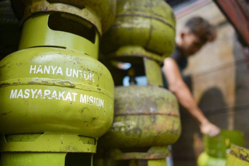 Ilustrasi penambahan kuota gas elpiji 3 kilogram. ANTARA FOTO/Nova Wahyudi