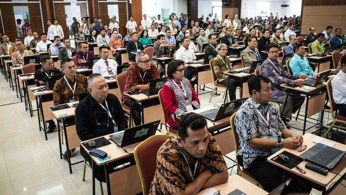 (Uji kompetensi capim KPK di Pusdiklat Setneg) ANTARA FOTO/Aprilio Akbar