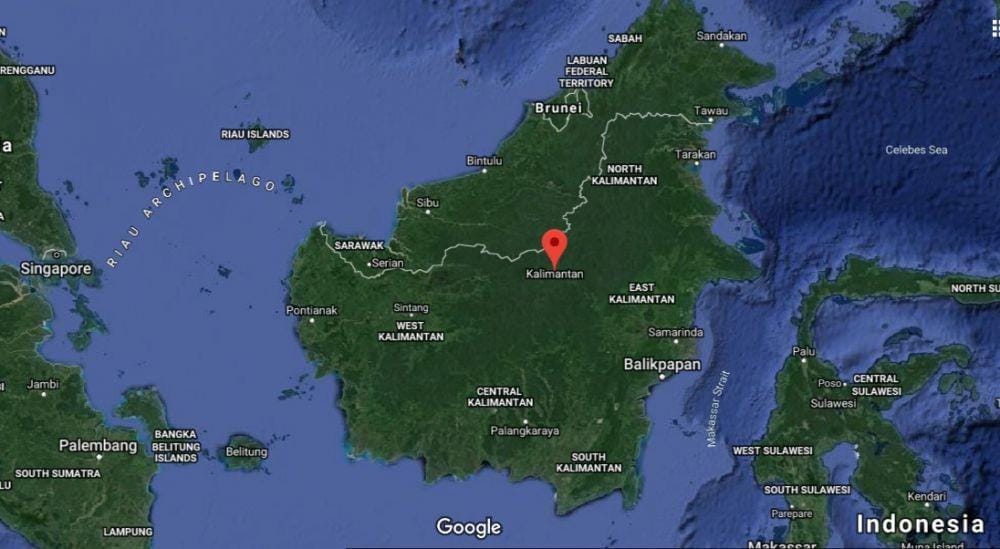 peta Kalimantan (Google Maps)