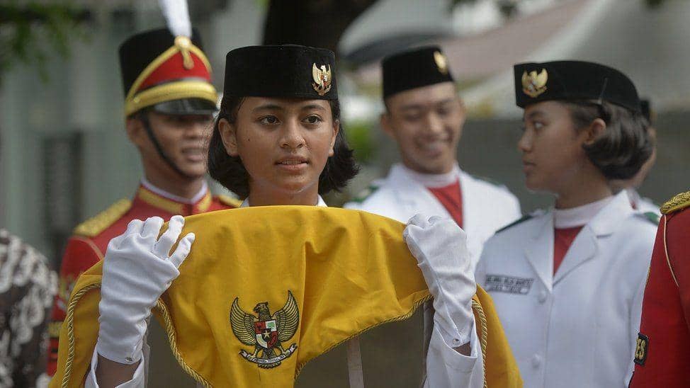 (Ilustrasi paskibraka) ANTARA FOTO/Yudhi Mahatma