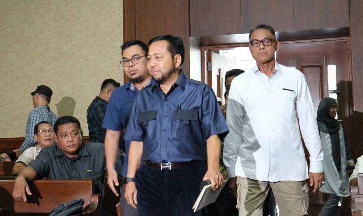 (Terpidana kasus korupsi KTP Elektronik Setya Novanto) ANTARA FOTO/Desca Natalia