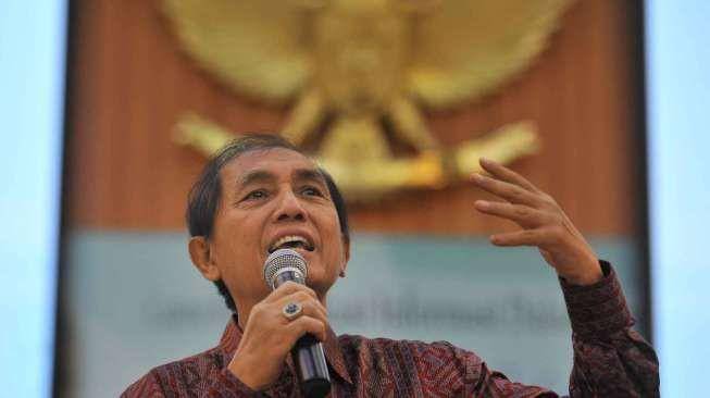 (Mantan Ketua Badan Pemeriksa Keuangan Hadi Poernomo) ANTARA FOTO/Puspa Perwitasari
