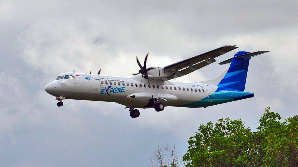 Pesawat ATR 72 milik Garuda Indonesia (Wikipedia.org/Sabung.hamster)