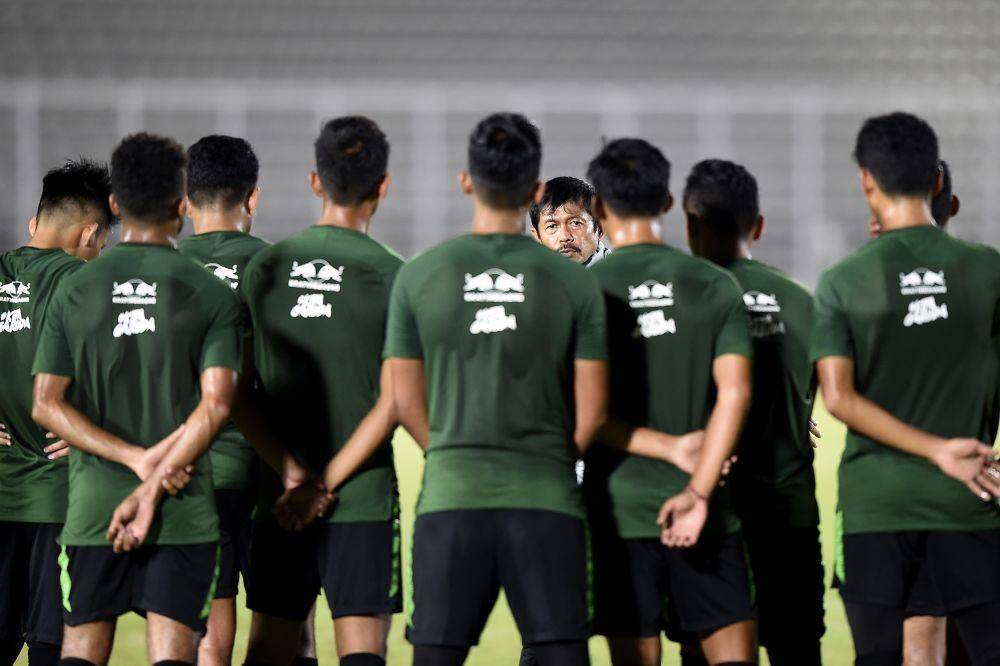 Pelatih Timnas U-22, Indra Sjafri ANTARA FOTO/M Risyal Hidayat