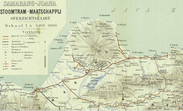 Peta jalur SJS 1902. (Dok. Kitlv.nl)