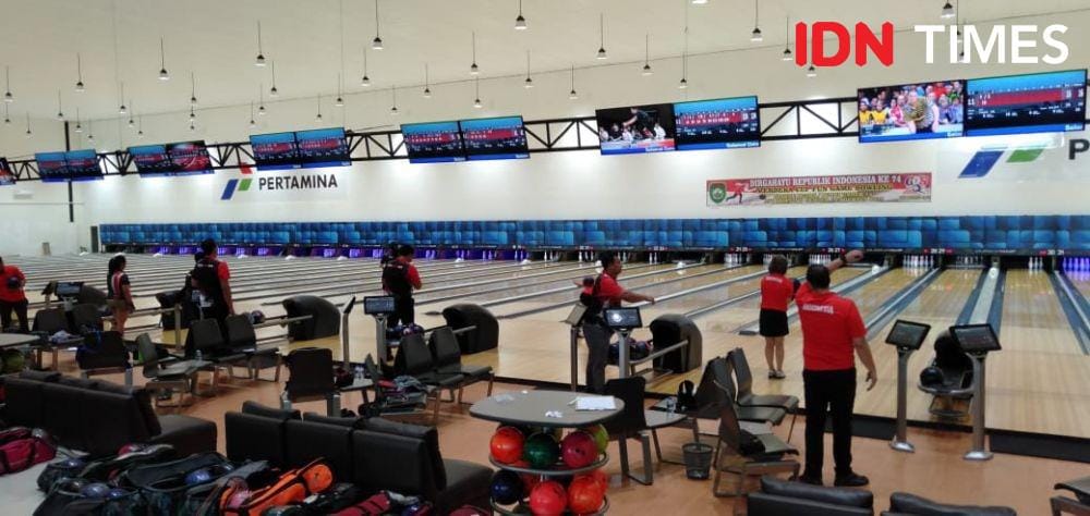 Suasana uji coba di venue Bowling Center Jakabaring Sport Center (JSC)/IDN Times/Feny Maulia Agustin