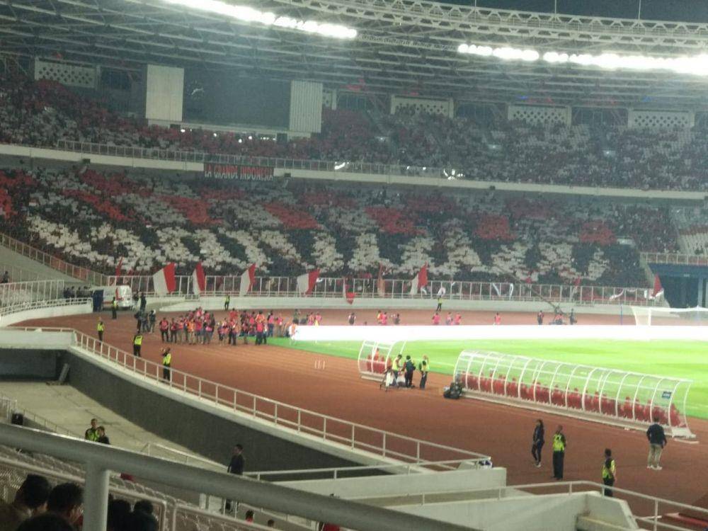 Suporter Indonesia kala laga lawan Malaysia di GBK, (5/9) lalu. IDN Times/Isidorus Rio Turangga
