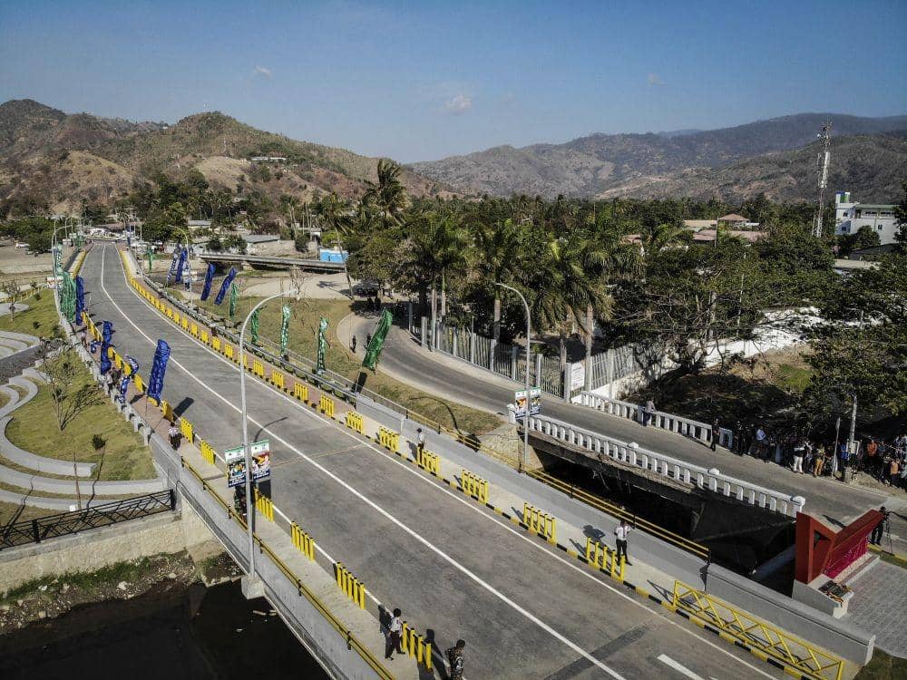 (BJ Habibie dijadikan nama jembatan dan taman di Timor Leste) ANTARA FOTO/Dhemas Reviyanto