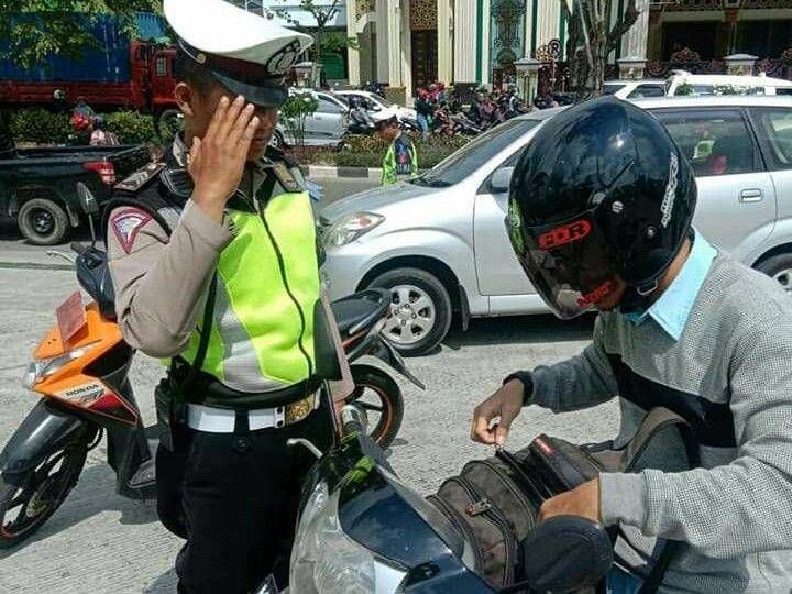 Sat Lantas Polres Balikpapan menggelar razia Operasi Patuh Mahakam 2019