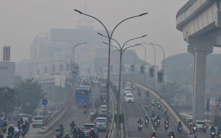 (Ilustrasi kabut asap) ANTARA FOTO/Feny Selly/pras