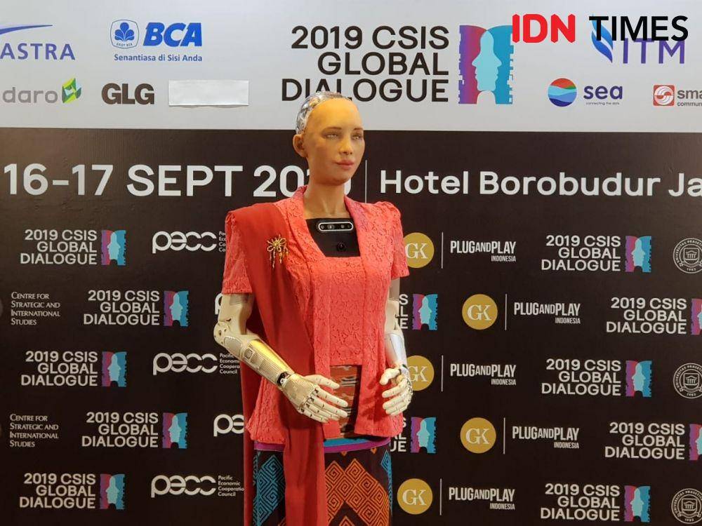 (Robot sosial Sophia) IDN Times/Santi Dewi