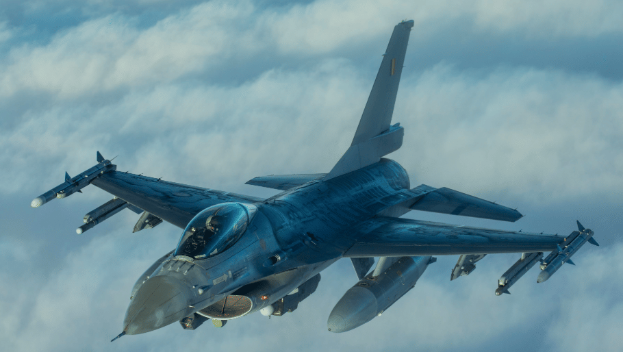 Jet F-16 milik Angkatan Udara Belgia. twitter.com/BeAirForce