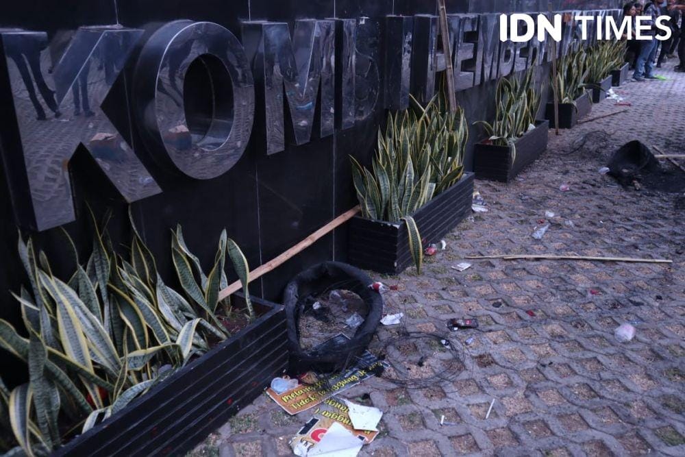 (Plang nama KPK) IDN Times/Muhammad Iqbal