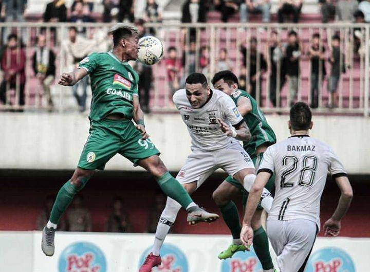 Winger PSS Sleman, Kushedya Hari Yudho dalam sebuah pertandingan kontra Madura United. Instagram/pssleman