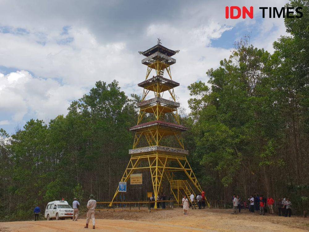 Penanda titik nol calon ibu kota baru - IDN Times/Uni Lubis