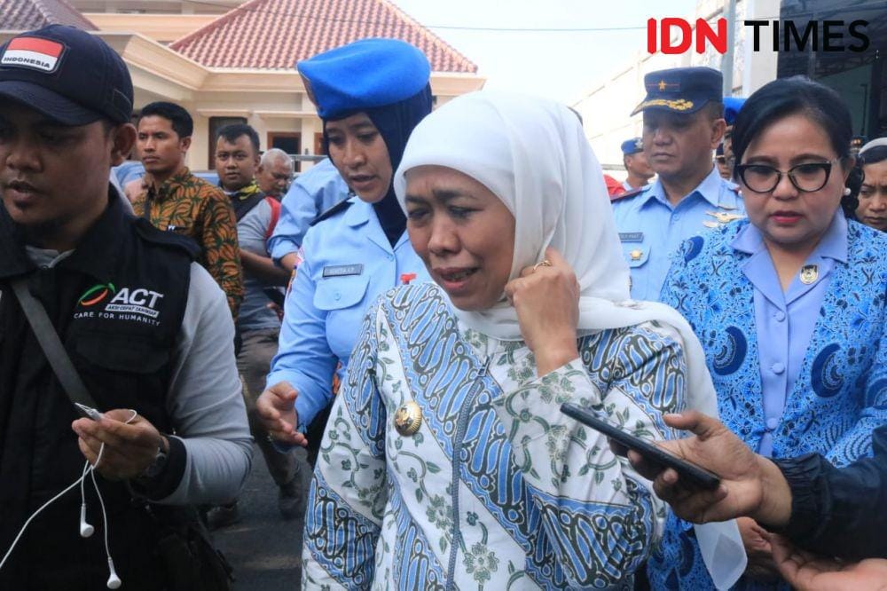Gubernur Jawa Timur, Khofifah. IDN Times/Alfi Ramadana