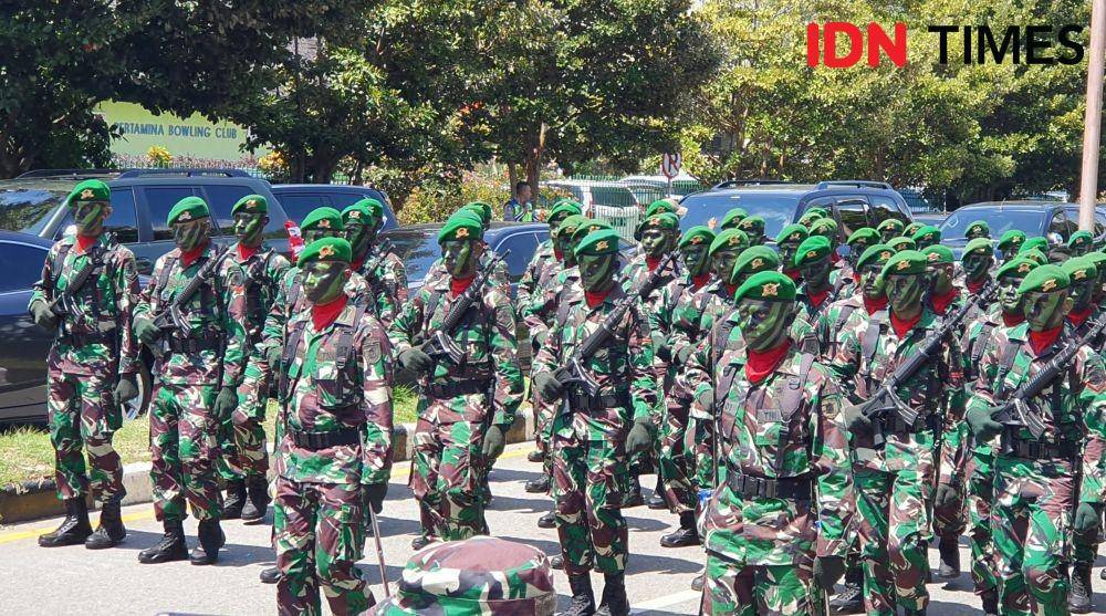 (Foto pasukan TNI) IDN Times/Mela Hapsari