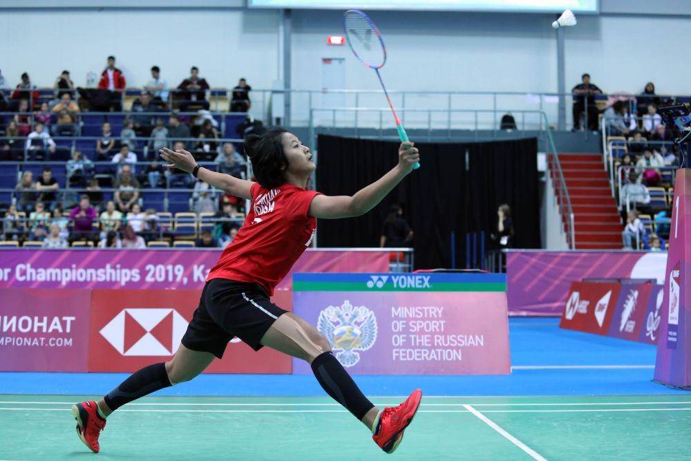Tunggal putri Indonesia, Putri Kusuma Wardhani, beraksi di Kejuaraan Dunia Bulu Tangkis Junior 2019. IDN Times/PBSI