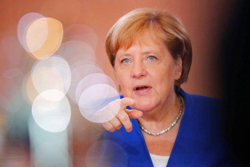 Kanselir Jerman Angela Merkel menghadiri rapat kabinet mingguan di Kekanseliran di Berlin, Jerman, pada 4 September 2019. ANTARA FOTO/REUTERS/Hannibal Hanschke