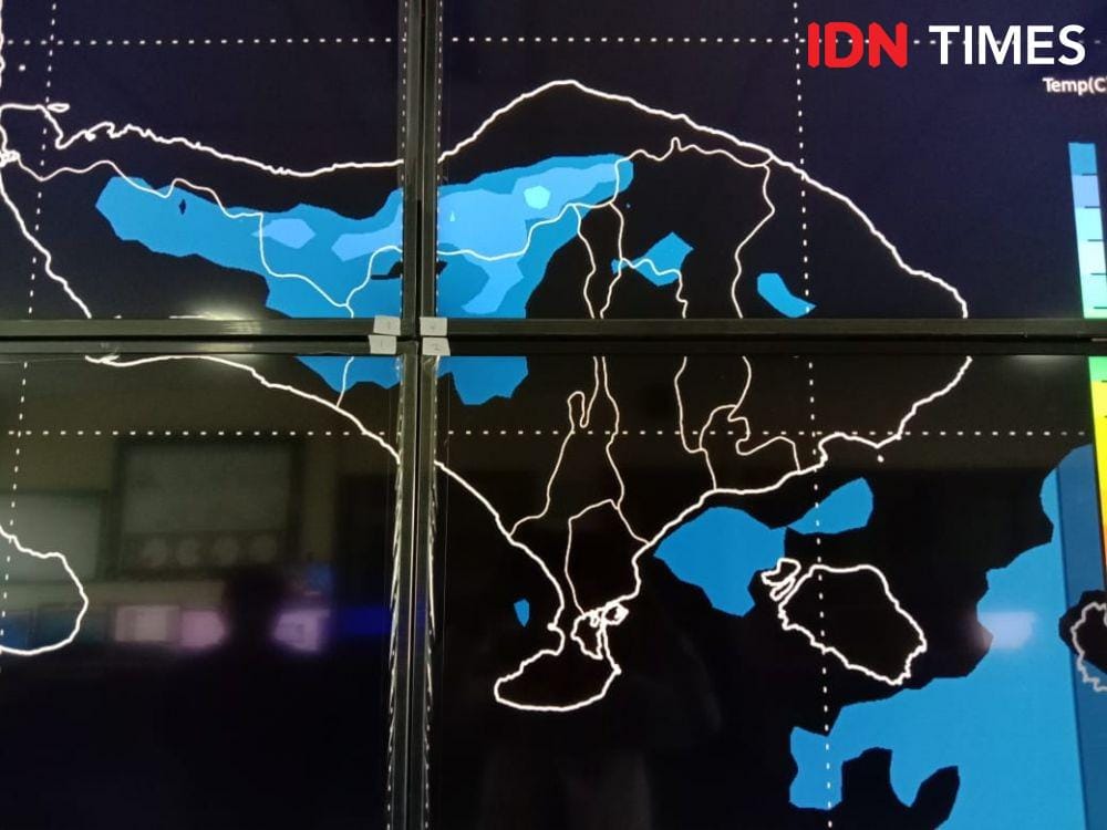 ilustrasi info cuaca, ilustrasi peta bali, ilustrasi bmkg