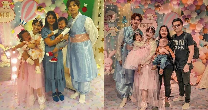 Pakai Adat Korea, 10 Momen Ulang Tahun Dua Anak Lee Jeong Hoon & Moa