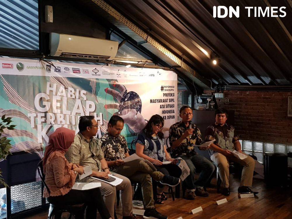 (Diskusi LSM bahas proyeksi hukum 5 tahun ke depan) IDN Times/Santi Dewi