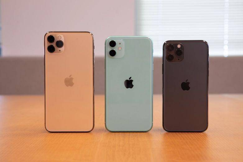 iPhone 11 Pro Max, iPhone 11, dan iPhone 11 Pro (dari kiri ke kanan). boygeniusreport.com