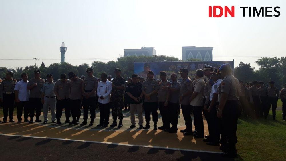 Apel Gelar Pasukan Ops Zebra Semeru 2019 Polda Jatim, Rabu (23/10). IDN Times/ Ardiansyah Fajar