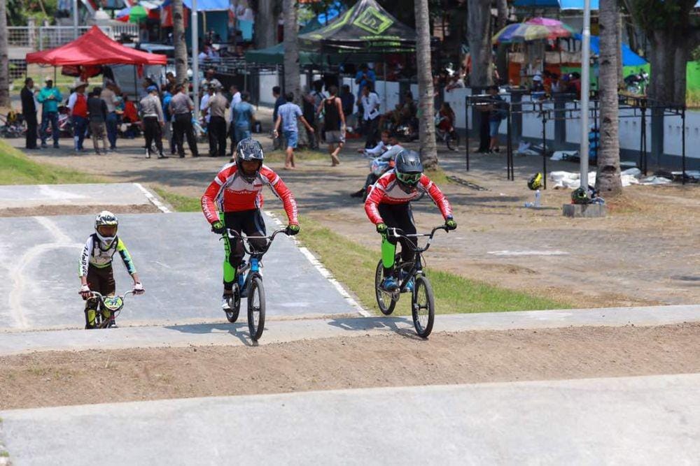 Atlet BMX Timnas Indonesia saat berlaga di Sirkuit BMX Muncar, Kabupaten Banyuwangi IDN TImes/Istimewa