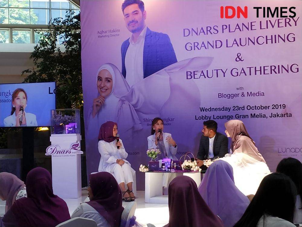 Grand Launching Skincare Dinars. 23 Oktober 2019. IDN Times/Syarifah Noer Aulia