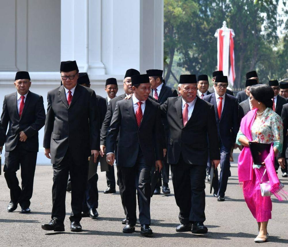 Menteri Kabinet Indonesia Maju (Twitter/KSPgoid)