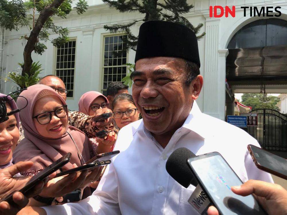Menag Fachrul Razi ditemui awak media. IDN Times/Teatrika Handiko Putri
