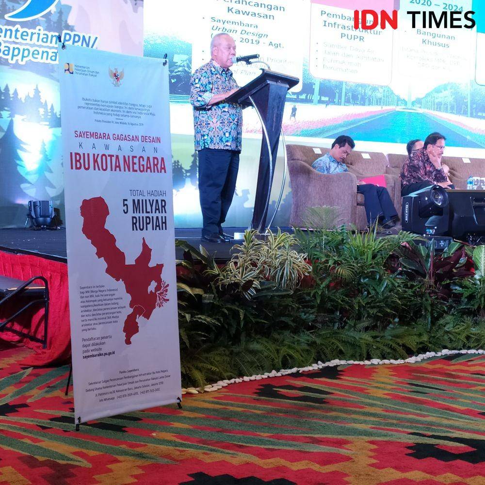 Menteri PUPR Basuki Hadimuljono saat membuka sayembara IKN pada 2 Oktober 2019 lalu di Balikpapan (IDN Times/Yuda Almerio)