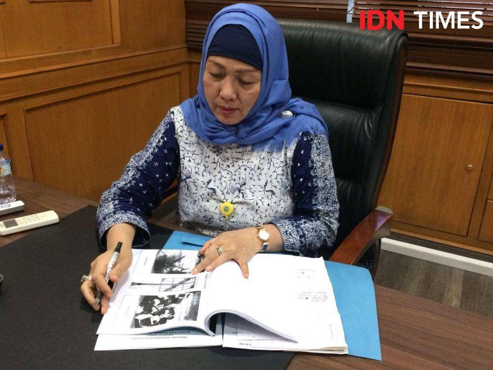 Kepala Bapenda Sumsel, Neng Muhaibah (IDN Times/Rangga Erfizal)