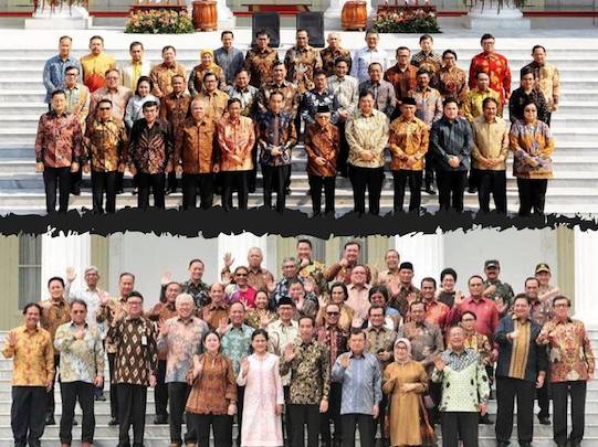 Foto Kabinet Indonesia Maju dan Kabinet Kerja