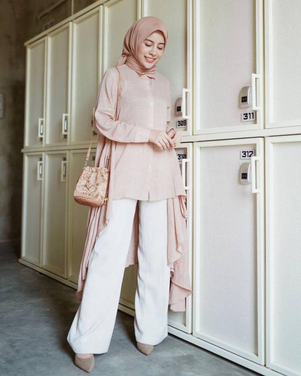 ootd kemeja hijab