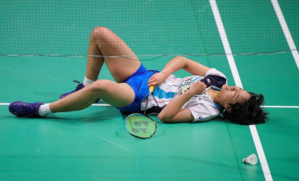 Tunggal putri Korea Selatan, An Se-young, di final French Open 2019. Bwfbadminton.com