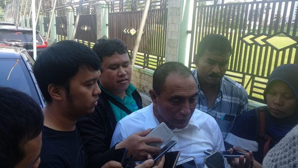 Gubernur Sumut Edy Rahmayadi temui pemain PSMS Medan (IDN Times/Hasudungan)