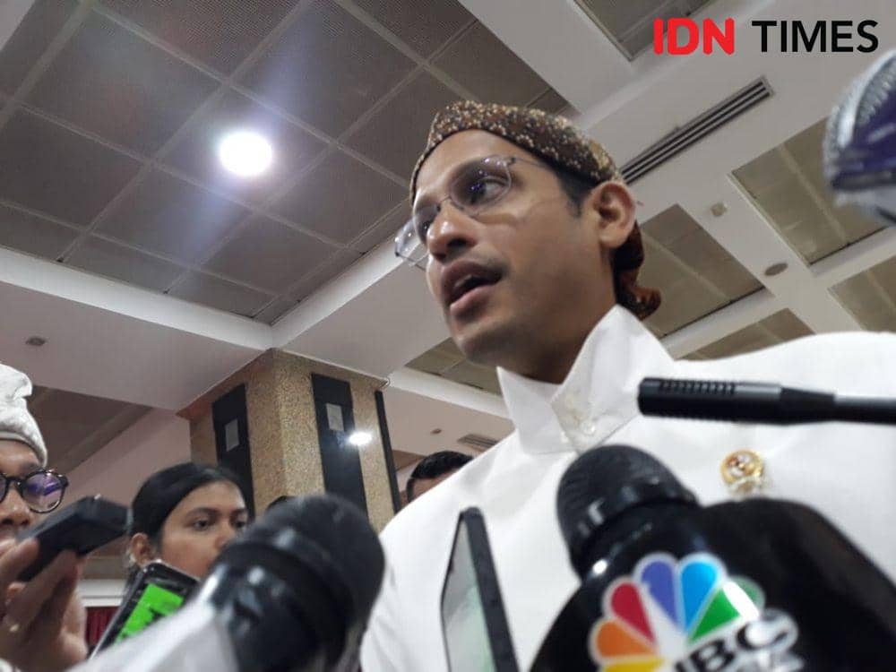 (Menteri Pendidikan dan Kebudayaan (Mendikbud), Nadiem Makarim) IDN Times/Margith Juita Damanik