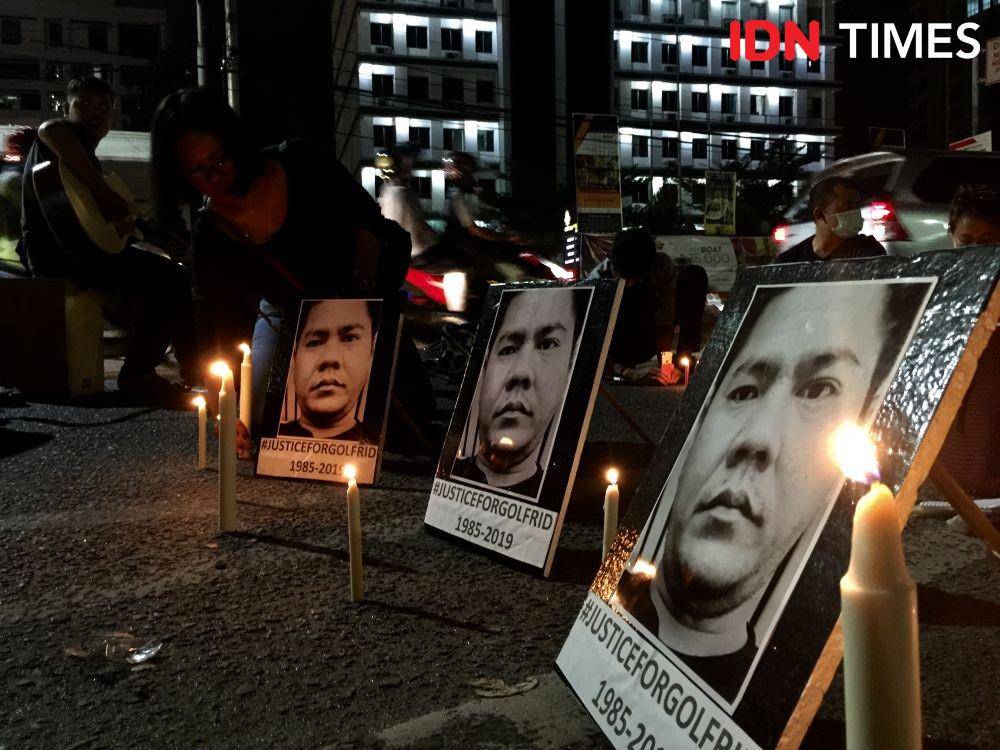 Refleksi menuntut keadilan atas tewasnya aktivis Golfrid (IDN Times/Prayugo Utomo)