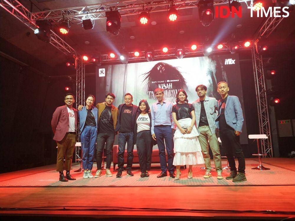 Para cast dan produser dalam press conference dan screening serial "Kisah Tanah Jawa: Merapi" di M Bloc Space, Jakarta, pada 29 Oktober 2019. IDN Times/Erfah Nanda