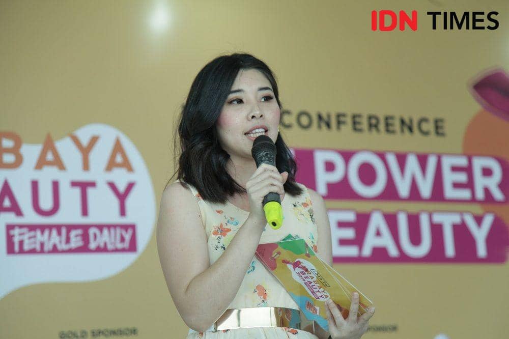 MC membuka acara press conference Surabaya x Beauty. 29 Oktober 2019. IDN Times/Rully Bunga