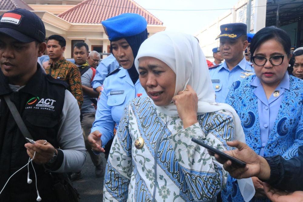 Gubernur Jatim/ Khofifah Indar Parawansa saat menghadiri sebuah acara di Kota Malang. IDN Times/ Alfi Ramadana