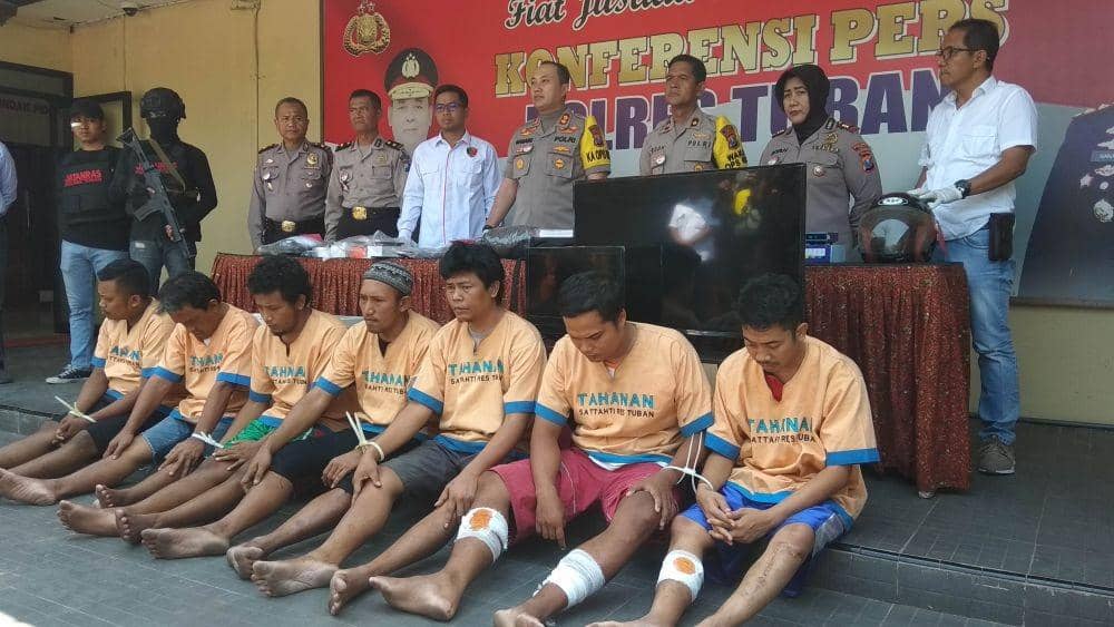 Tujuh pelaku kejahatan berhasil diamankan polisi. IDN Times/Imron