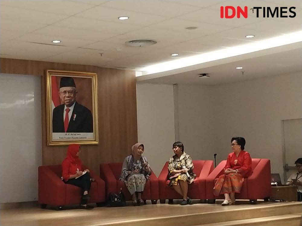 Peluncuran buku "Melati di Taman Keberagaman". 30 Oktober 2019. IDN Times/Klara Livia
